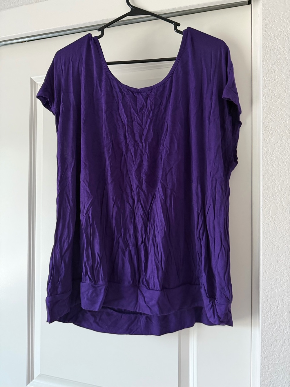 torrid Purple Scoop Neck Short Sleeve Tee